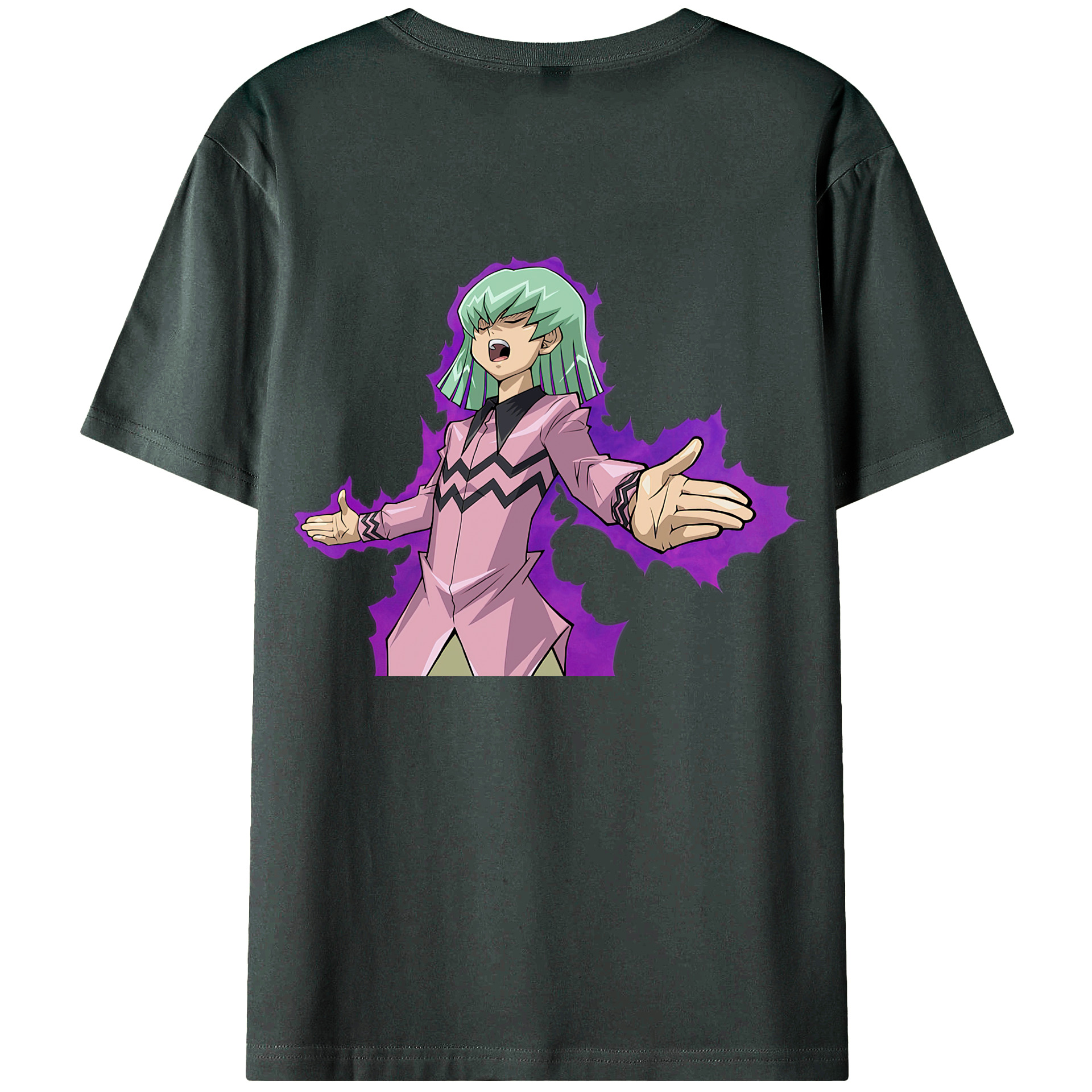 （画像用） 遊☆戯☆王 Yu-Gi-Oh! 綿100％ メンズ半袖Tシャツ（バックプリント） 通気性
